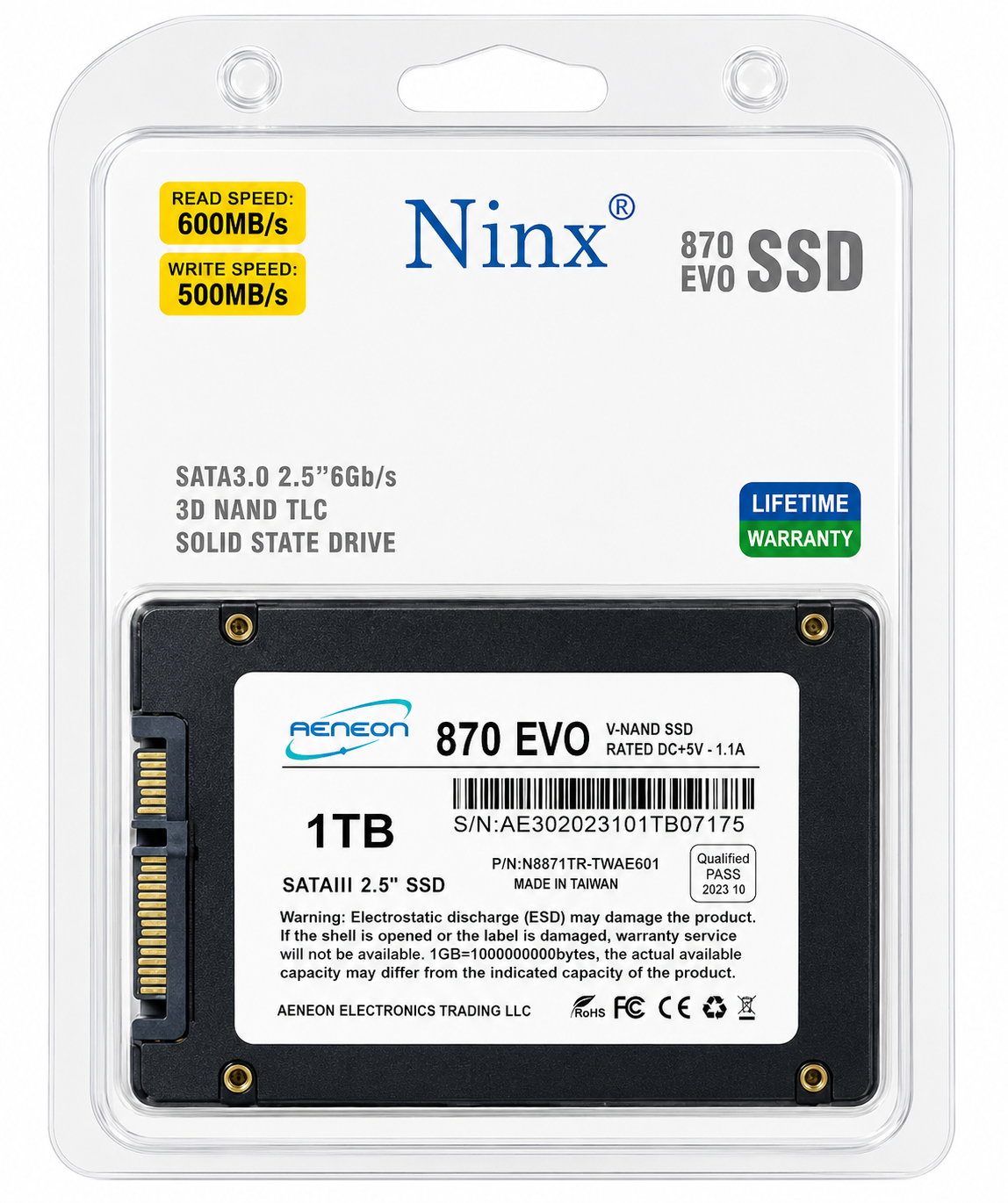Ninx 870 evo ssd 1Tb